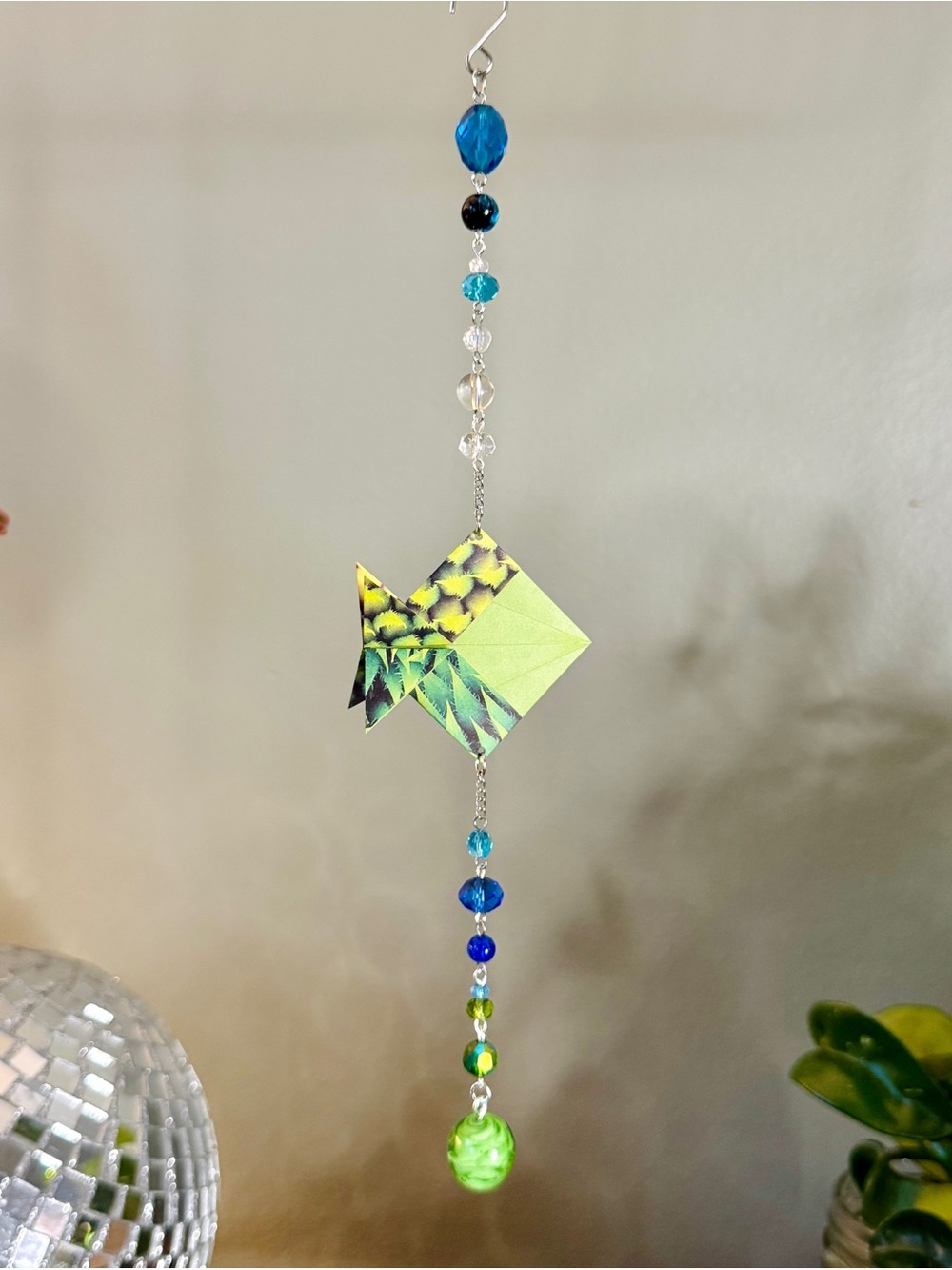 Origami Ornament #2598 - Medium Paper Fish